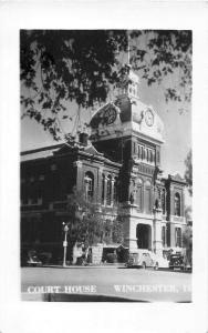 Winchester Illinois Court House Real Photo Antique Postcard J52205