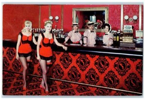 c1960 Fun Ozarks Red Slipper Cocktail Lounge Holiday Inn Springfield MO Postcard