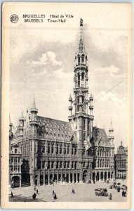 Postcard - Town Hall - Brussels, Belgium