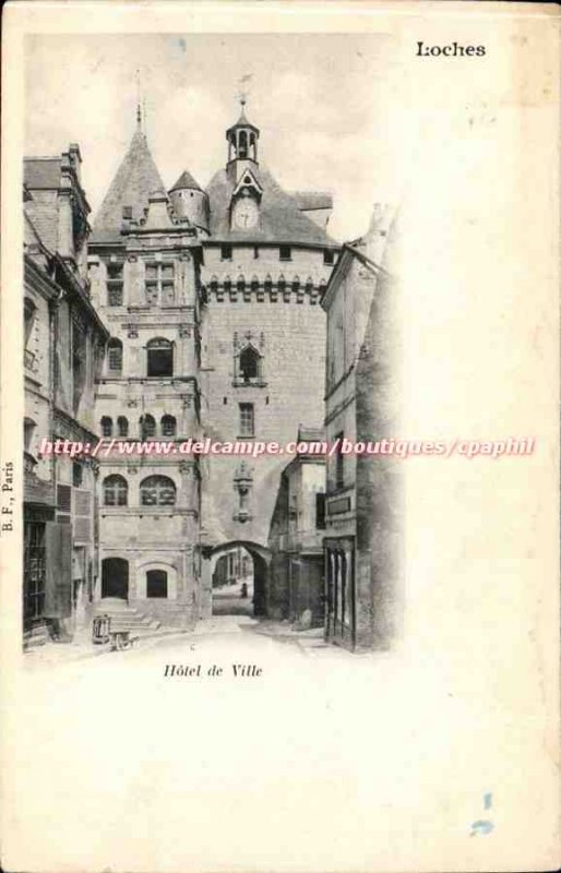 Loches - Hotel de Ville - Old Postcard