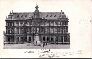 Belgium Anvers Athenee Royal Antwerp Vintage Postcard 04.35