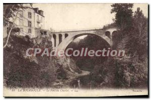 Old Postcard La Bourboule Le Pont Du Charlet