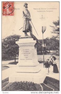 Statue du General Jeanningros, Lafaucheg, Sculpteur, Franche-Comte, France, P...