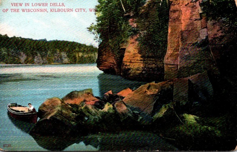 Wisconsin Dells Of The Wisconsin River View In Lower Dells