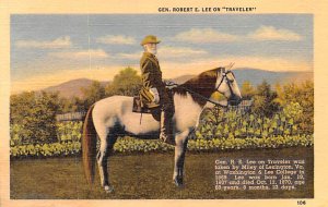 General Robert E Lee, Gettysburg, PA USA Civil War Postcard