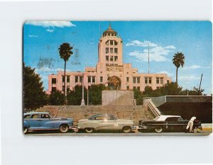 Postcard Monument to Escobedo and Federal Palace, Monterrey, Mexico