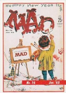 Lime Rock Trade Card Mad Magazine Cover Issue No 76 Jan 1963