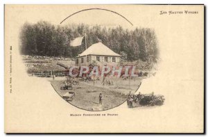 Old Postcard Foret Vosges House of forestry Prayez