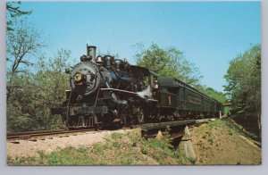 Steam Locomotive #97, Valley Railroad, Essex, Connecticut, Vintage Postcard