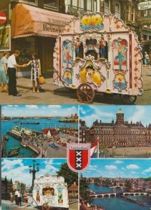 Amsterdam Street Organ 2x Dutch Postcard s