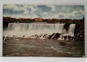 Panoramic View of the Falls 1910 Niagara to Indianapolis Indiana Postcard F19