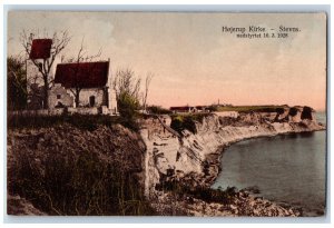 Store Heddinge Denmark Postcard Hojerup Church Stevns River View c1910 Antique