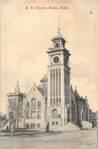 J16/ Boise Idaho Postcard c1910 M.E. Church Building  208