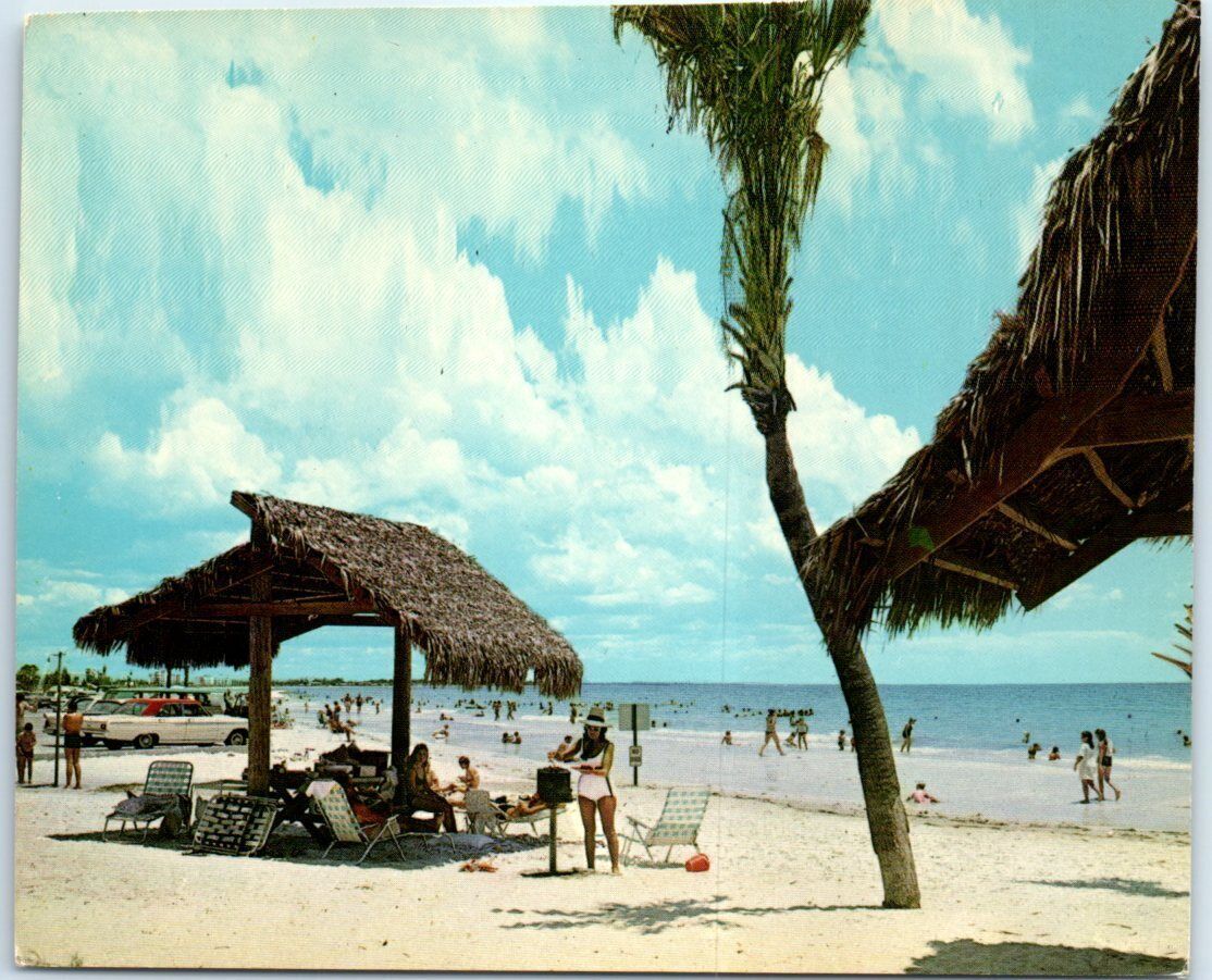 Siesta Key Beach Showing Picnic Area, Gulf of Mexico Sarasota