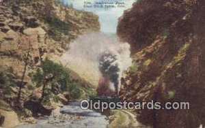 Inspiration Point, Clear Creek Canyon, Colorado, CO USA Trains, Railroads Pos...