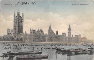 B63445 London Houses of Parliament boats bateaux  uk