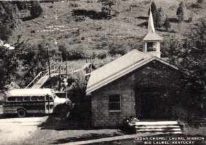 Big Laurel KY Kentucky Cedar Chapel Mission Postcard