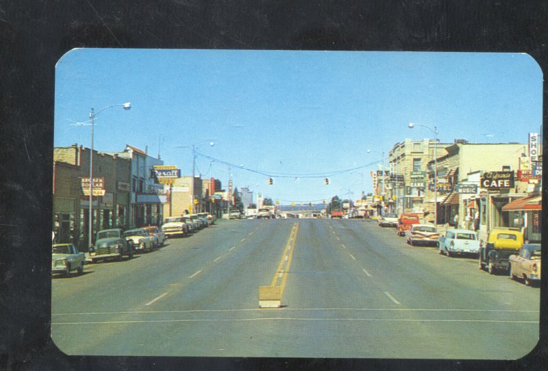 CORTEZ COLORADO DOWNTOWN STREET SCENE OLD CARS VINTAGE POSTCARD