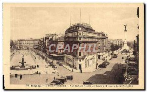 Old Postcard Bordeaux House Gobineau Overlooking the Allees de Tourny and Cou...