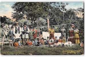 Miami, Florida SEMINOLE INDIAN CAMP Native Americana 1919 Antique Postcard