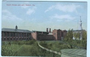 Postcard Court House and Jail Easton PA