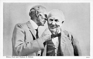 Henry Ford and Thomas A. Edison Famous People Unused 