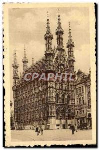 Old Postcard Belgium Leuven Town Hall