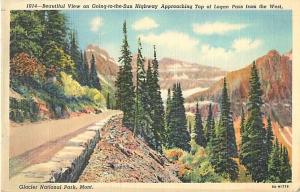 1941 Going-to-the-Sun Highway near Logan Pass in Glacier National Park, MT