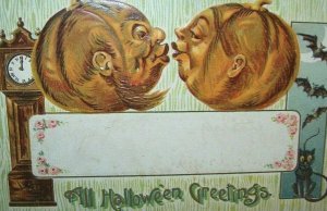 Vintage Halloween Postcard Gottschalk Kissing Goblins Bats 2040 Newport Pa 1908