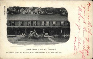 West Hartford VT Hotel c1910 Postcard