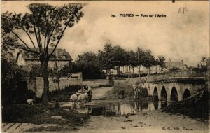 CPA FISMES - Pont sur l'Ardre (490571)