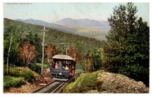 Massachusetts  Trolley approaching summit Mt.Tom