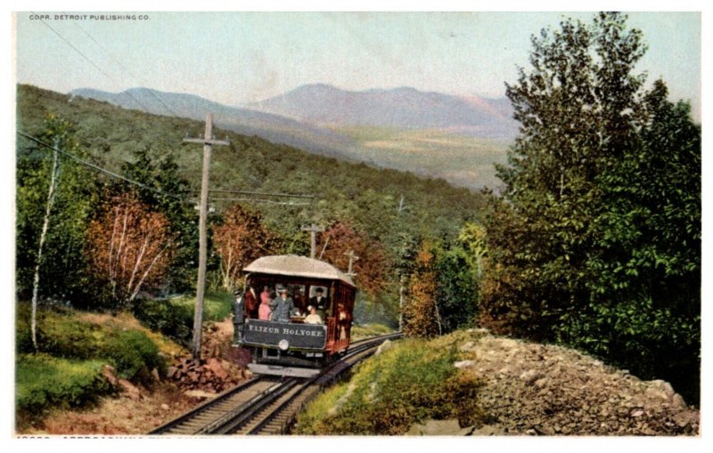 Massachusetts  Trolley approaching summit Mt.Tom