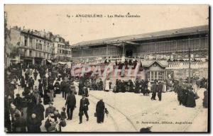 Angouleme Old Postcard The central markets TOP