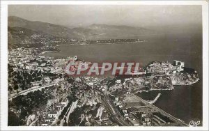 Modern Postcard Monaco Monte Carlo and Cap Martin Frontiere Italian