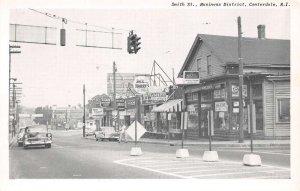 Centerdale Rhode Island Smith Street Business District Vintage Postcard U1199