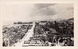 J77/ Butte Montana RPPC Postcard c1940-50s Looking West Stores Homes 19