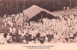 Corpus Chrisit in Poor Corean Hut Korea Postcard