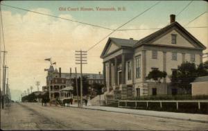 Yarmouth NS Old Court House c1910 Postcard