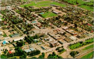 Brooks Alberta AB Aerial View Unused Vintage Postcard D80