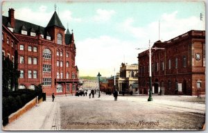 Post Office Agricultural Hall & Royal Hotel Norwich England Street View Postcard