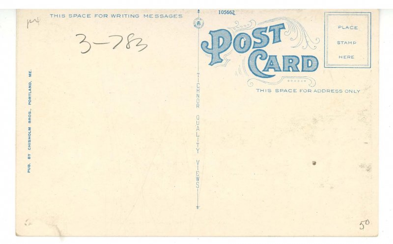 ME - Songo River. Lower Entrance to Lock