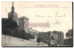 Old Postcard Avignon Popes' Palace