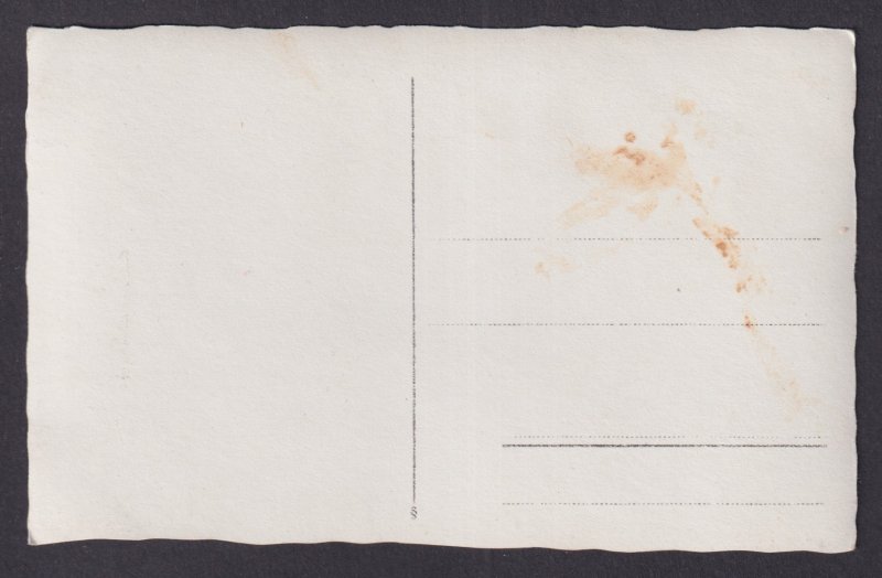 Vintage Postcard Germany RPPC Studio Portrait Children sitting on bench