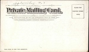 Boothbay Harbor ME Ocean Point c1900 Private Mailing Card