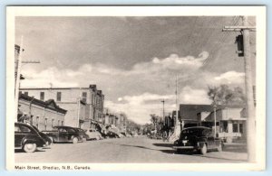 SHEDIAC, New Brunswick, Canada ~ MAIN STREET Scene  1952   Postcard