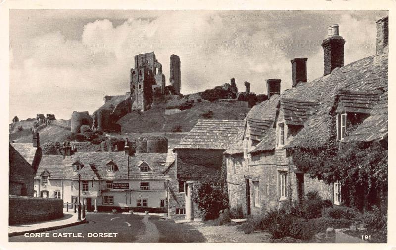 Corfe Castle, Dorset, England, Great Britain, Early Postcard, Unused