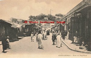 Egypt, Alexandria, Fort Of Napoleon, Street Scene