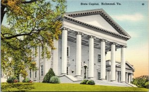 postcard Richmond Virginia - State Capitol