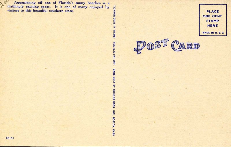 FL - Aquaplaning off a Sunny Beach